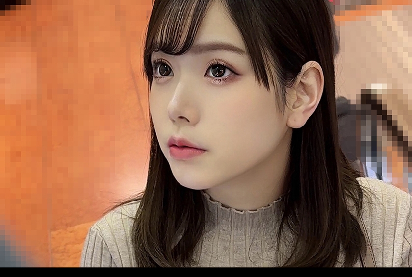 ニットワンピ娘 青P